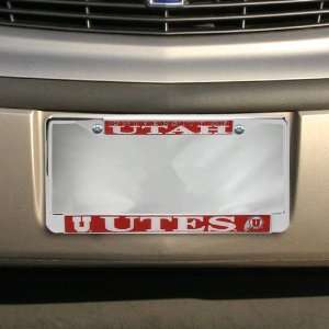  Utah Utes Chrome License Plate Frame Automotive