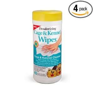  Petkin Cage & Kennel Wipes, 40 Count (Pack of 4) Health 