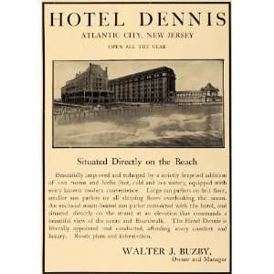  1906 Ad Hotel Dennis Walter Buzby Ballys Atlantic City 