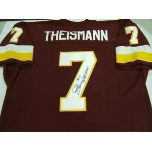  Joe Theismann Autographed Football   Jersey Sports 