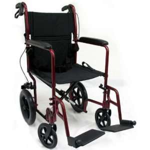  Karman Lightweight Transport Chair With Hand Brakes 