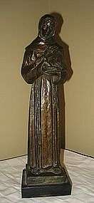 St Francis Assisi Bronze sculpture Frederick Shrady  