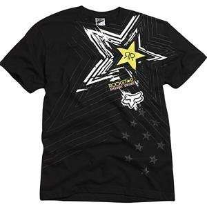  Fox Racing Rockstar Pop Icon T Shirt   Small/Black 