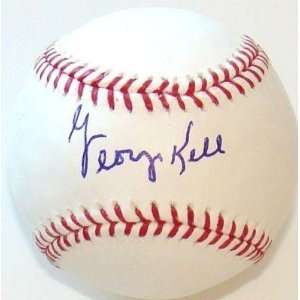 George Kell SIGNED AUTOGRAPHED MLB Baseball TIGERS   Autographed 