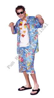 HAWAIIAN COSTUME Tropical Island Beach Outfit Adult Men 80189  