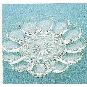  Deviled Egg Plate Clear Glass