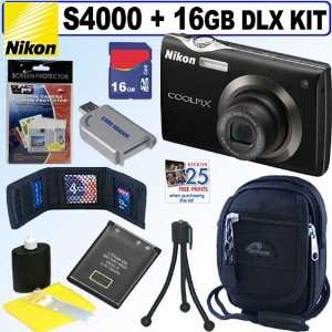   Coolpix S4000 12 MP Digital Camera (Black) + 16GB Deluxe Accessory Kit