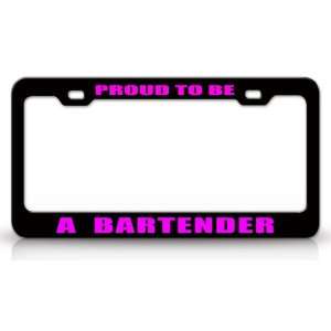 BARTENDER Occupational Career, High Quality STEEL /METAL Auto License 