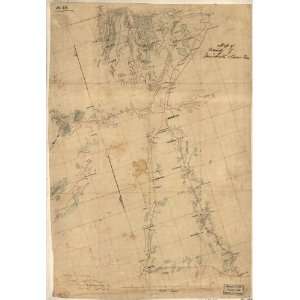  Civil War Map Map of vicinity of Winchester & Kernstown 