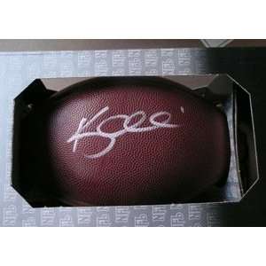  Autographed Kerry Collins Football   Scoreboard Custom 