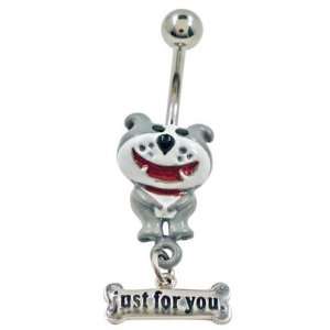  Dog Of Glee   Just For You Belly Barbell Jewelry