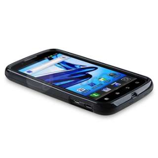   Rubber Phone Case+LCD Cover+Stylus For Motorola Atrix 2 MB865  