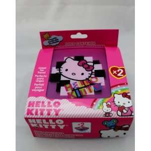  Licensed Hello Kitty 2 pcs. Plastic Food Container   25 oz 