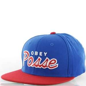  Obey Posse Snap Back Cap Caps   Red