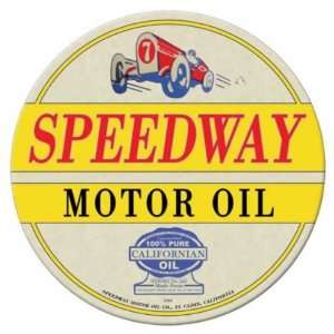  Speedway Motor Oil Vintage Metal Sign
