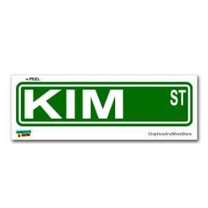  Kim Street Road Sign   8.25 X 2.0 Size   Name Window 