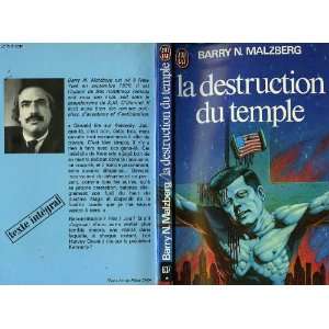 La destruction du temple Malzberg Barry N.  Books