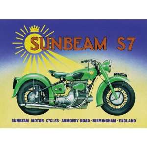 Sunbeam S7 Motorcycle Sign 