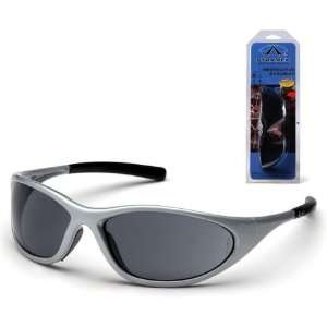  Pyramex Zone II Safety Glasses   Gray Lens, Silver Frame 