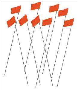 25 Trekking Mountaineering Orange Safety Flags Markers  