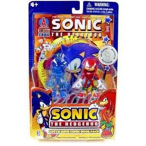   Figure with Comic 2 Pack Translucent Sonic and Knuckles Toys & Games