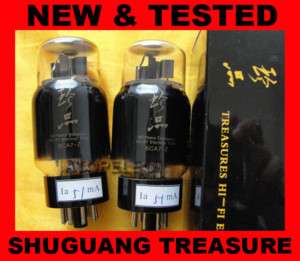 Matched Quad ShuGuang 50years TREASURE Tube 6CA7 Z  