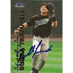  Bubba Trammell Signed Tampa Bay Rays 1999 Fleer Card 