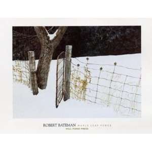  Maple Leaf Fence by Robert Bateman 34x26