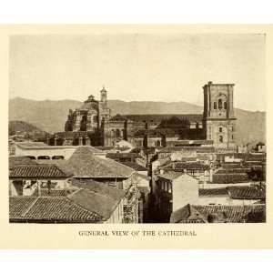  1907 Print General View Cathedral Granada Spain Cityscape 