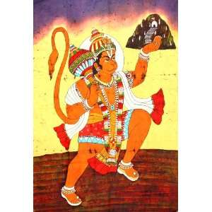  Sanjeevani Hanuman   Batik Painting On Cotton
