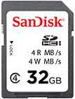 32gb sdhc secure digital hc card class 4 suitable for