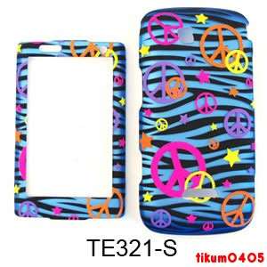 Phone Case Samsung Sidekick 4G Trans. Design. Colorful Peace Signs on 