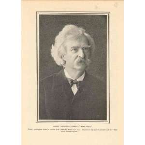  1899 Print Samuel Langhorne Clemens Mark Twain Everything 