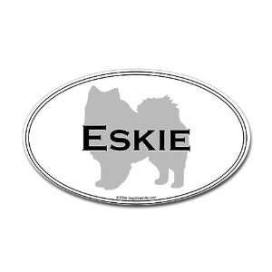  Eskie Pets Oval Sticker by  Arts, Crafts 
