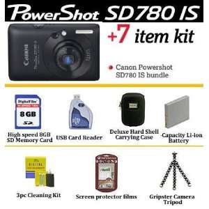  Canon Powershot SD780IS 12.1 Megapixels Digital Camera Black 