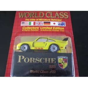 Porsche 935 (yellow) Matchbox World Class Red Card Series #3 (1990)