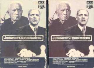 Judgment at Nuremberg 1 2 VHS Spencer Tracy Lancaster  