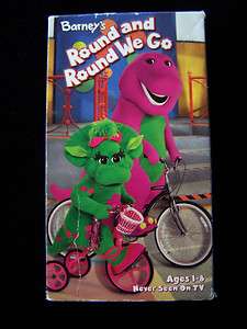 BARNEY’S ROUND AND ROUND WE GO Never Seen On TV VHS Movie Children 