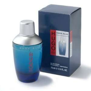 Hugo Boss Dark Blue Eau De Toilette Spray for Men   2.5 Oz 