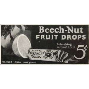  1926 Print Billboard Ad Beechnut Fruit Drops Orange 