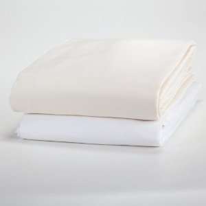   Fitted Full Extra Long Pillow Case, White, Set of 2