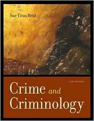   Criminology, (0072988584), Sue Titus Reid, Textbooks   