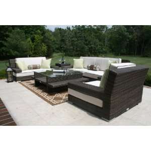 The Lepore Collection All Weather Wicker Patio Furniture Deep Seating 