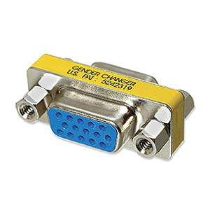 Gender Changer HD15 DB15 Female to F THIN Video Cable Adapter Single 