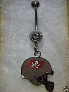TAMPA BAY BUCCANEERS FOOTBALL NAVEL RING BODY JEWELRY  