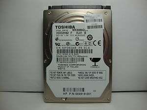 Toshiba 500GB MK5065GSX HDD2H82 F VL01 B HPN 594919 001 SATA Laptop 