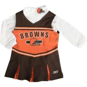   Browns Infant Long Sleeve Cheerleader Jumper