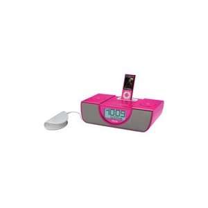  Ihome Ip43 Clock Radio For Ipod/Iphone Pillow Shaker Pink 