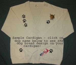 French Bulldog Cardigan Jacket 2X (Sweatshirt) Offwhite  
