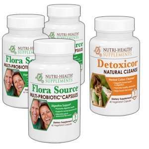 Nutri Health SAVE BIG on 3 Flora Source Multi Probiotic Capsules with 